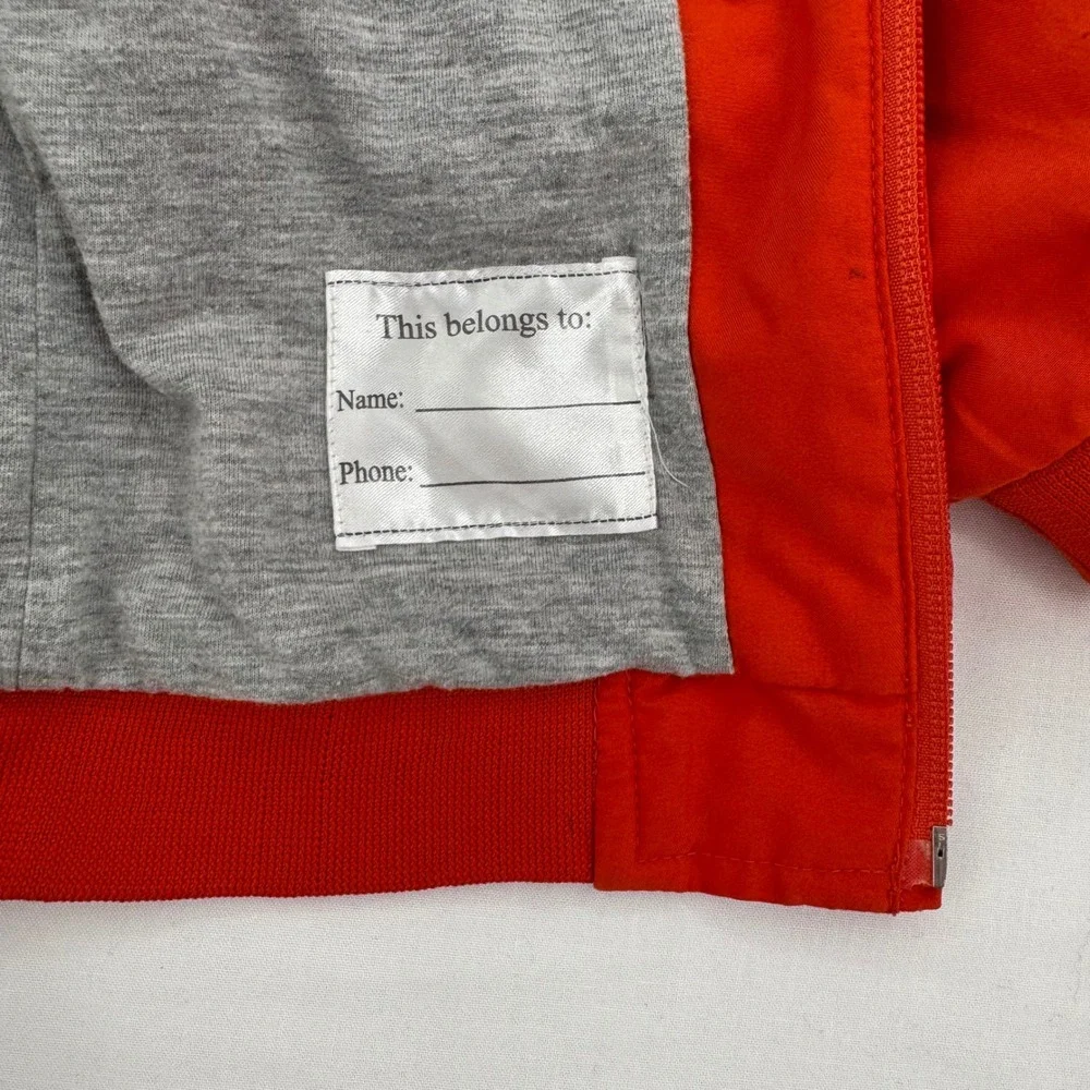 Vtg Kid Connection Sz 18M Orange Racing Windbreaker Jacket Infants Winner Circle